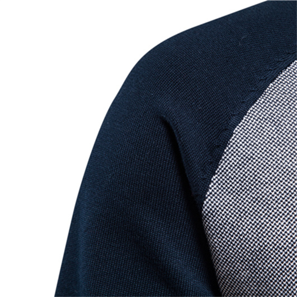 AIOPESON Spliced Cardigan Men  - Men'S Fashion Zip Sweater avaliação e preço