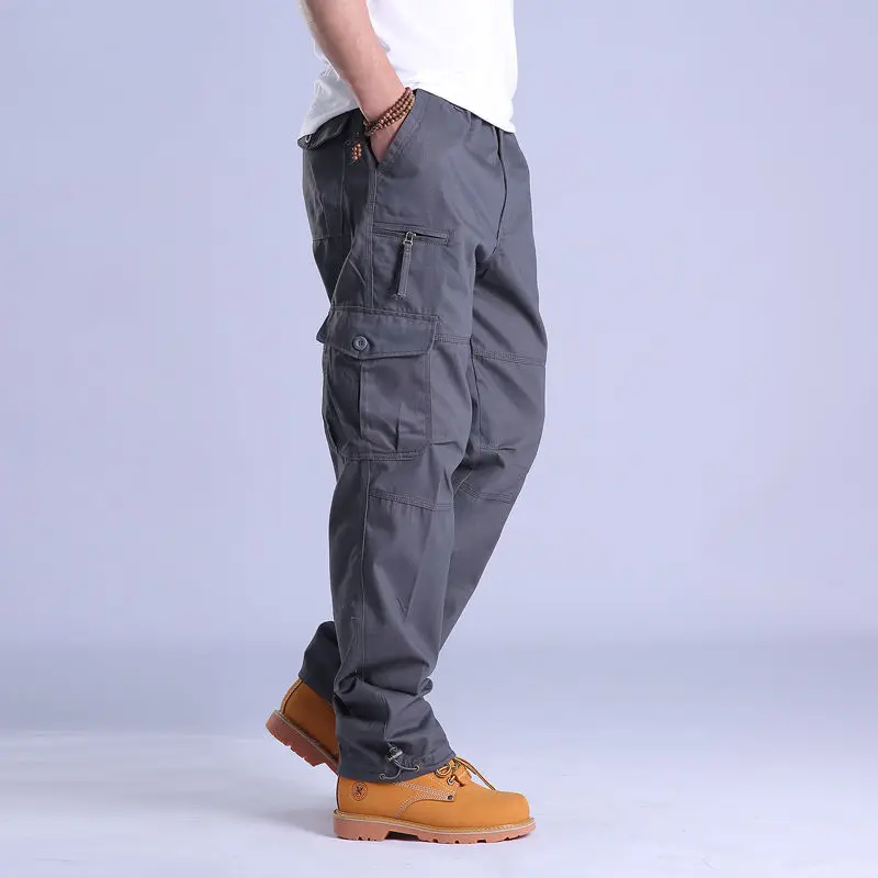Spring Autumn Men Hiking Pants - Cargo Jogger Pants avaliação e preço