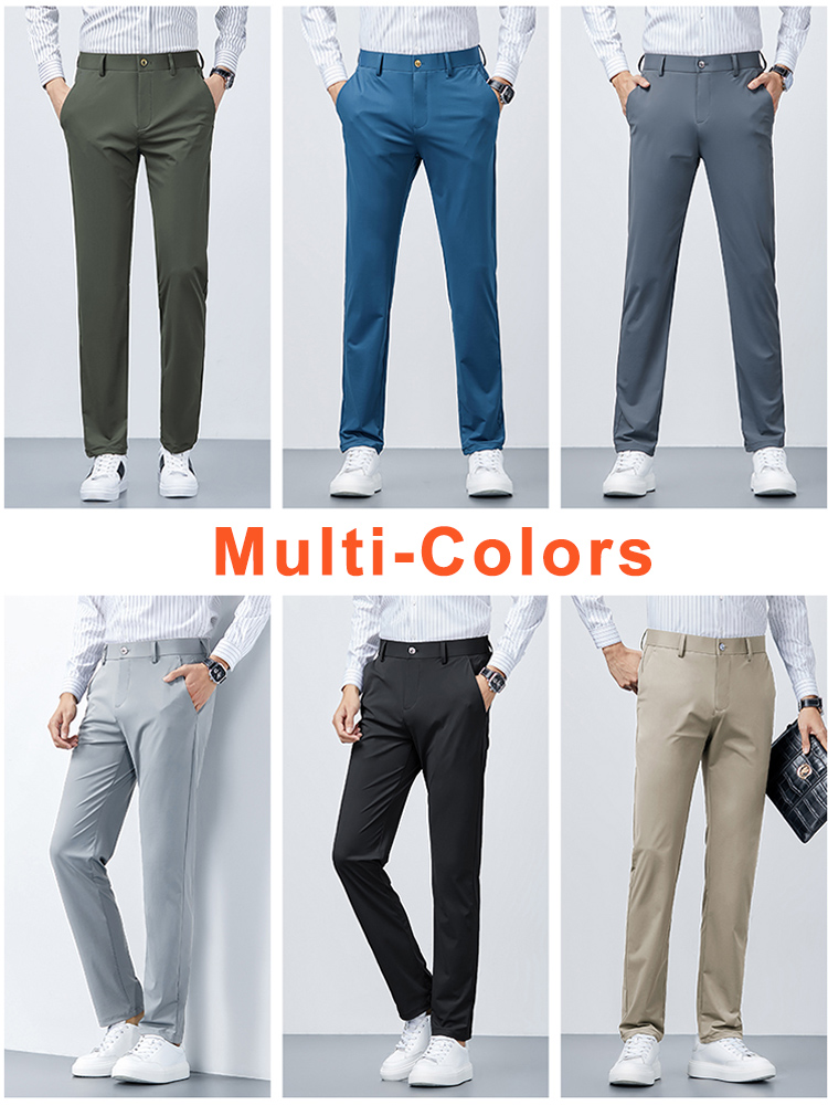 2022 New Summer Men Long Pants - Chino Pants Men avaliação e preço