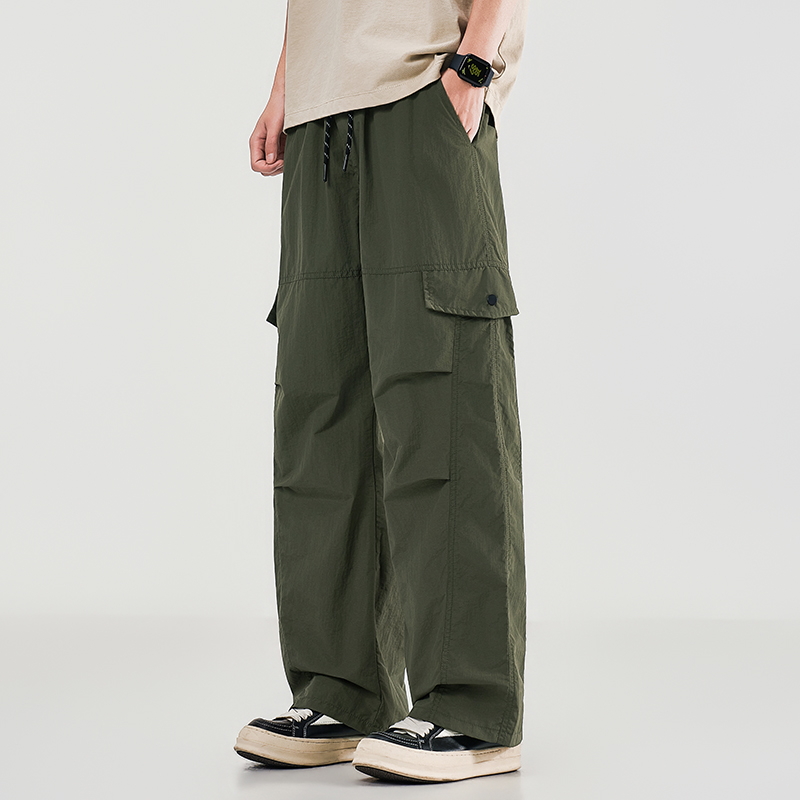 Summer Men's Workwear Wide Leg - Cargo Jogger Pants avaliação e preço