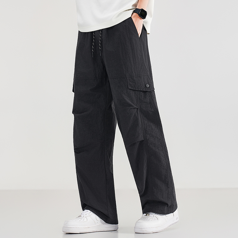 Summer Men's Workwear Wide Leg - Cargo Jogger Pants avaliação e preço