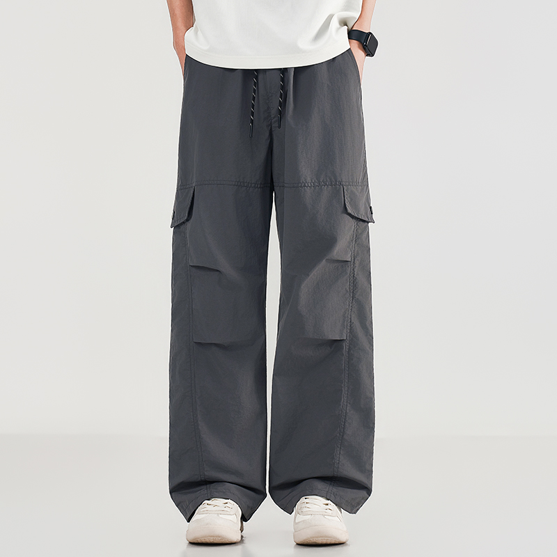 Summer Men's Workwear Wide Leg - Cargo Jogger Pants avaliação e preço