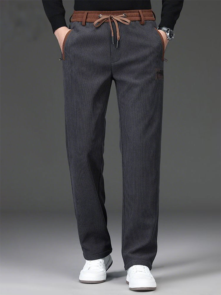 Fleece Thicken Winter Chinos T - Chino Pants Men avaliação e preço