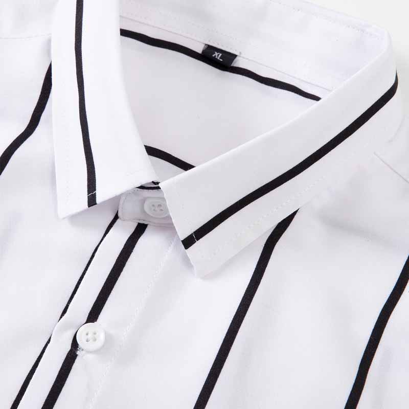 Men's Striped Dress Shirt Long - Mens Fashion Dress avaliação e preço
