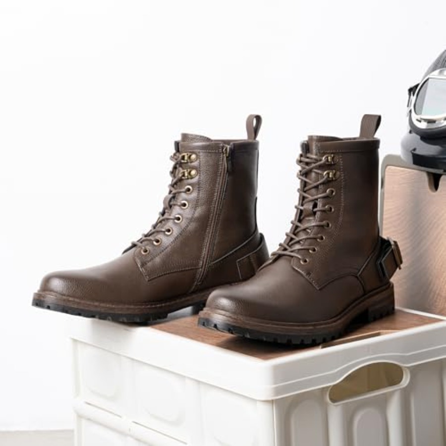 Mens Boots High Top Motorcycle - Mens Fashion Dress avaliação e preço