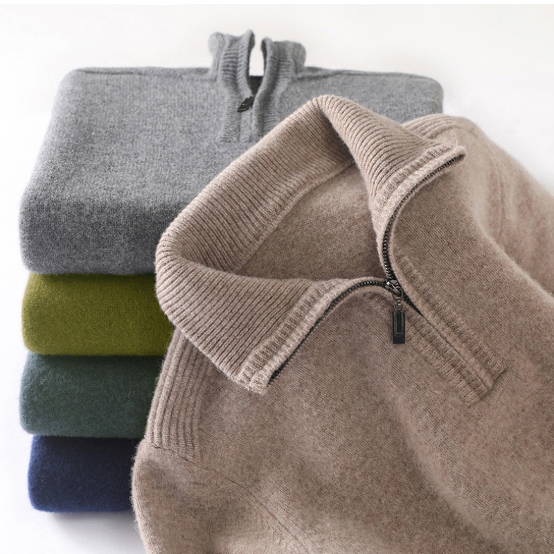 Autumn/Winter New Men's 100% P - Men'S Fashion Zip Sweater avaliação e preço