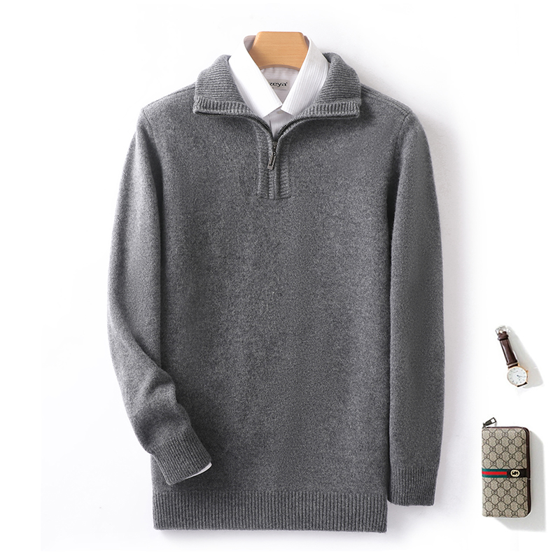 Autumn/Winter New Men's 100% P - Men'S Fashion Zip Sweater avaliação e preço