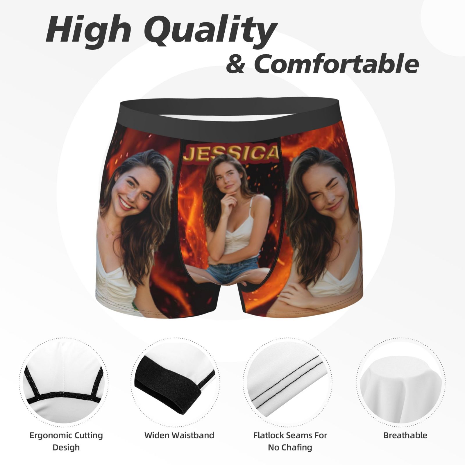 Personalized Face Photo Underw - Men'S Fashion Underwear avaliação e preço
