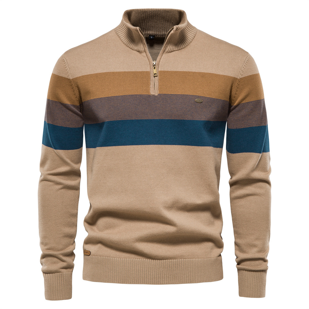 Men Sweaters Knitwear New Autu - Men'S Fashion Zip Sweater avaliação e preço
