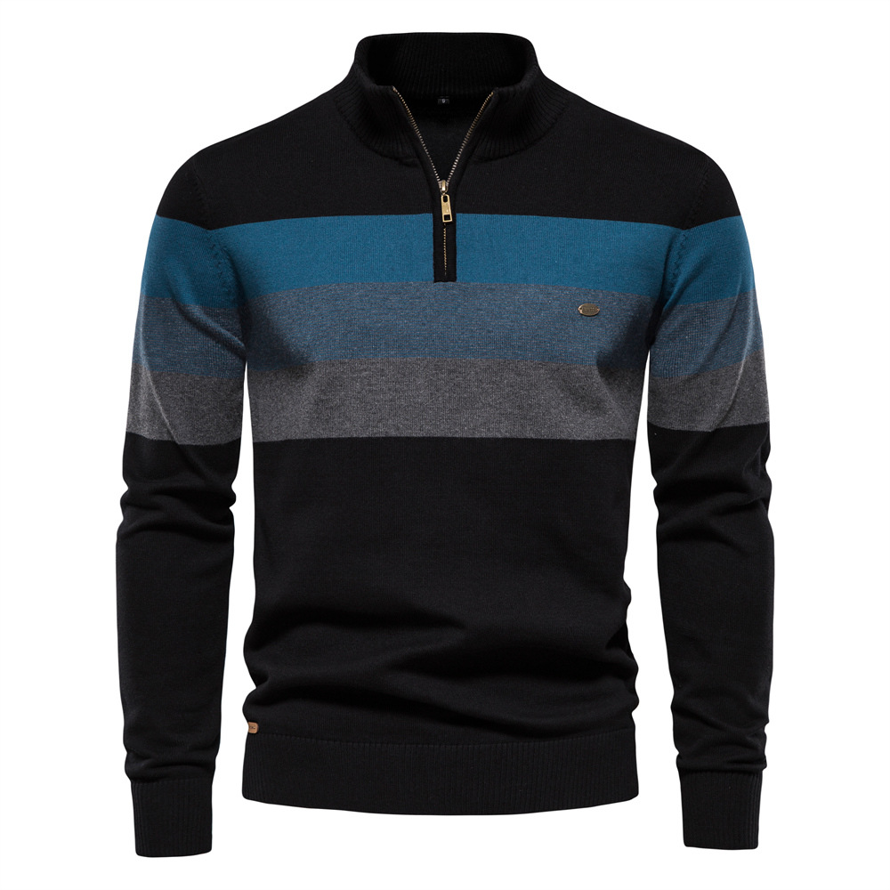Men Sweaters Knitwear New Autu - Men'S Fashion Zip Sweater avaliação e preço