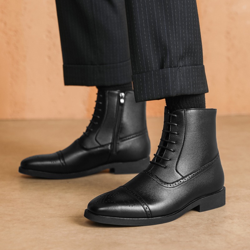 Luxury Men's Boots New High-to - Mens Fashion Dress avaliação e preço