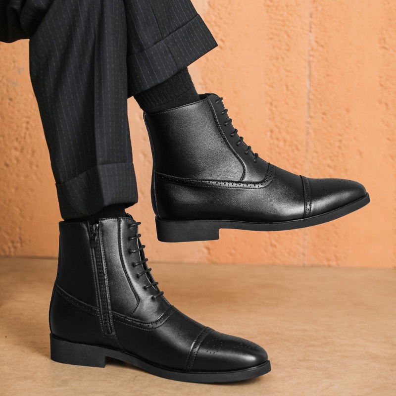 Luxury Men's Boots New High-to - Mens Fashion Dress avaliação e preço