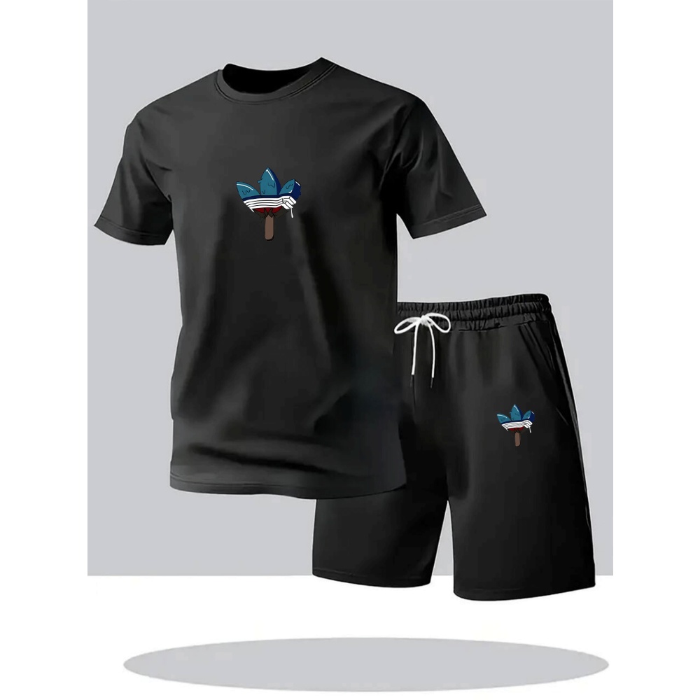 Summer Men's Sets Fashion Trac - Mens Fashion Streetwear avaliação e preço