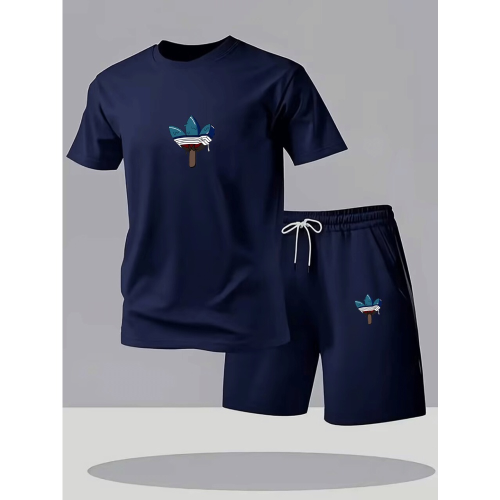 Summer Men's Sets Fashion Trac - Mens Fashion Streetwear avaliação e preço