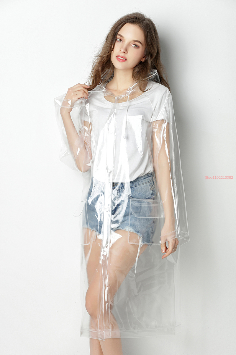 Super Transparent Raincoat for - Mens Fashion Poncho avaliação e preço