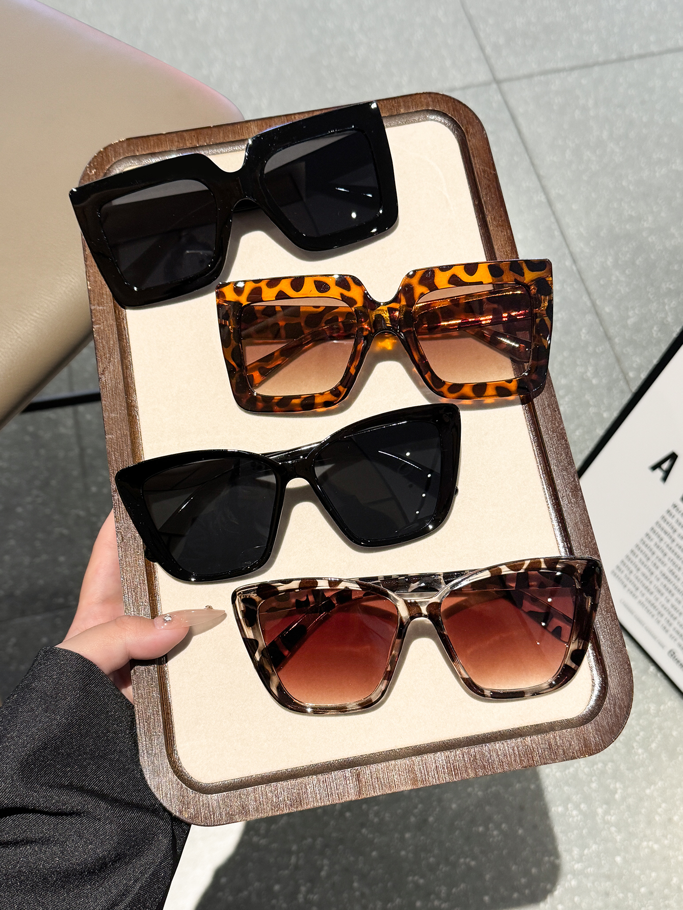 4Pcs Large-Frame Retro-Style F - Men Fashion Photography avaliação e preço