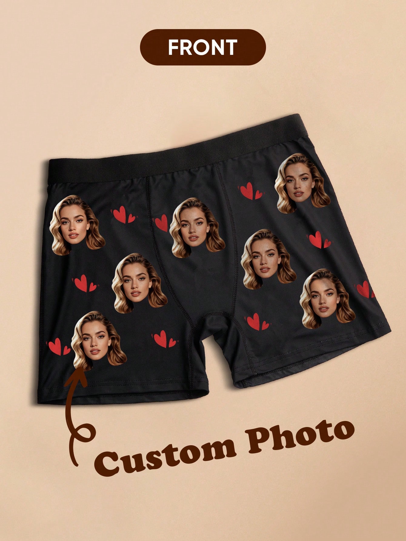 Custom Valentine Day Boxers Fo - Men'S Fashion Underwear avaliação e preço