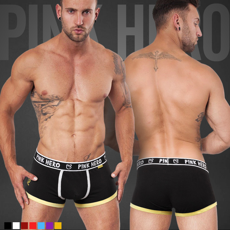 Pink Hero Brand Sexy Man Under - Men'S Fashion Underwear Brands avaliação e preço