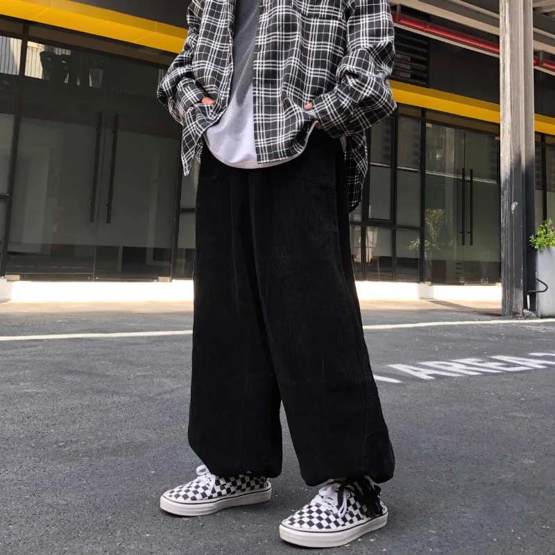 Japanese Streetwear Corduroy W - Cargo Jogger Pants avaliação e preço