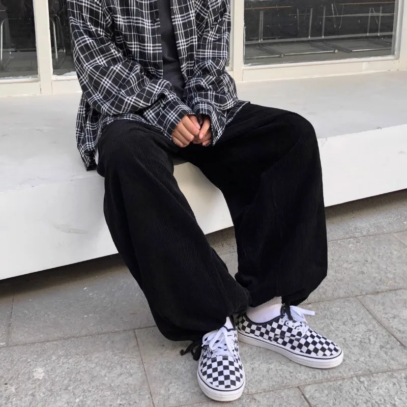 Japanese Streetwear Corduroy W - Cargo Jogger Pants avaliação e preço