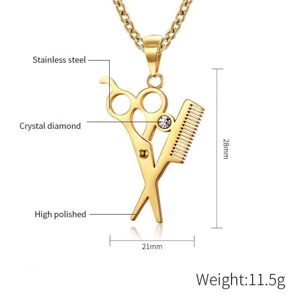 Hairstylist Scissors Comb Pend - Men'S Fashion Haircuts avaliação e preço