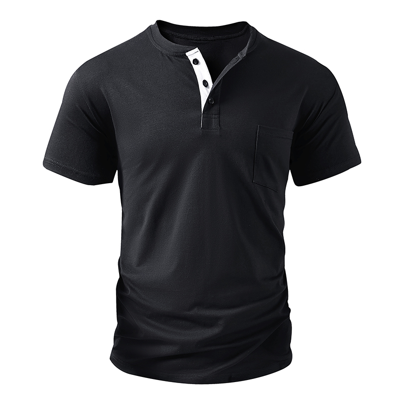 Henley T Shirt Men's EU Size C - Mens Fashion Streetwear avaliação e preço