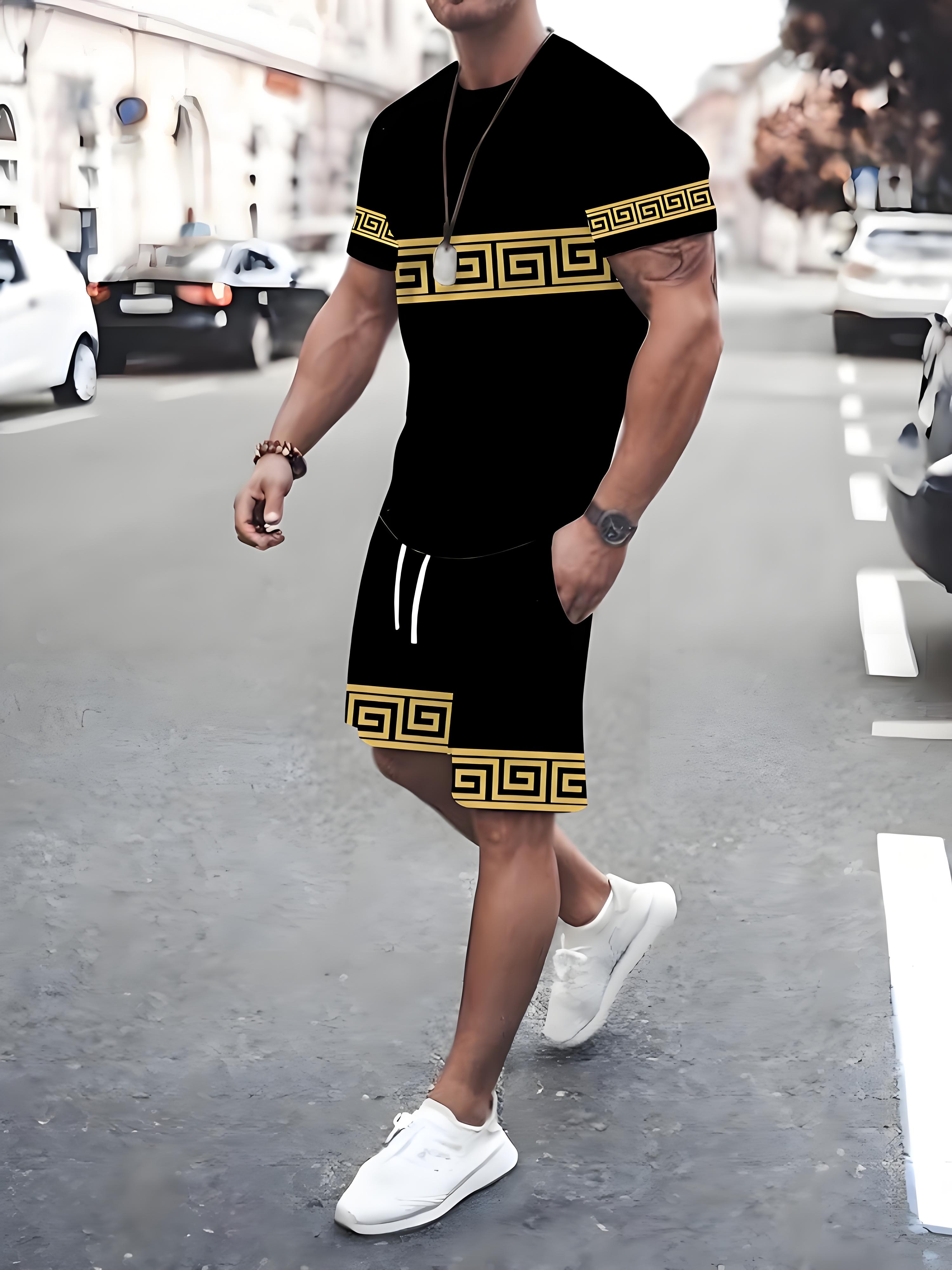 New Plus Size Men's T-shirt An - Mens Fashion Streetwear avaliação e preço