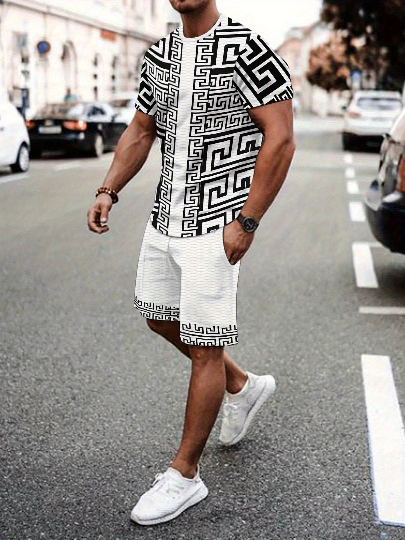 New Plus Size Men's T-shirt An - Mens Fashion Streetwear avaliação e preço