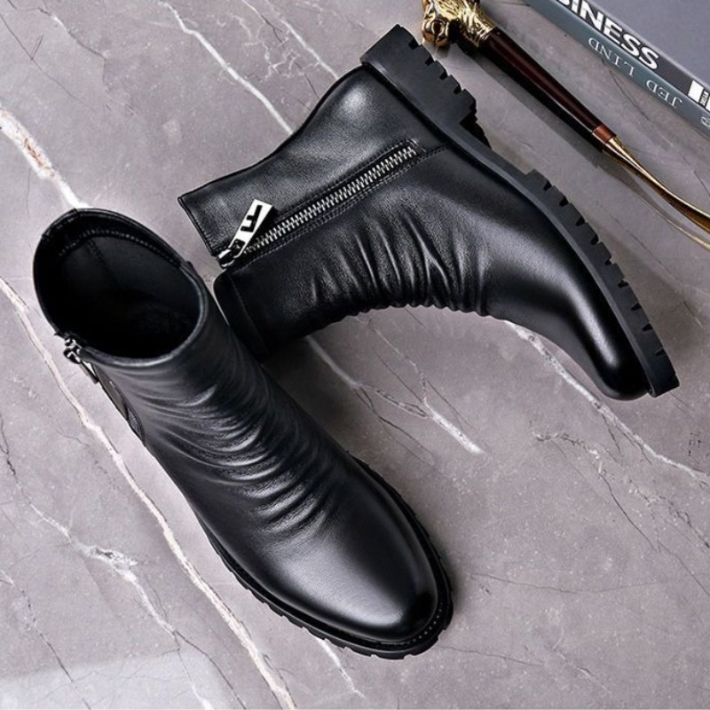 High Quality Men's High Top Bo - Mens Fashion Dress avaliação e preço