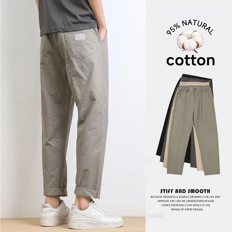 Brand Clothing Summer 95%Cotto - Chino Pants Men avaliação e preço