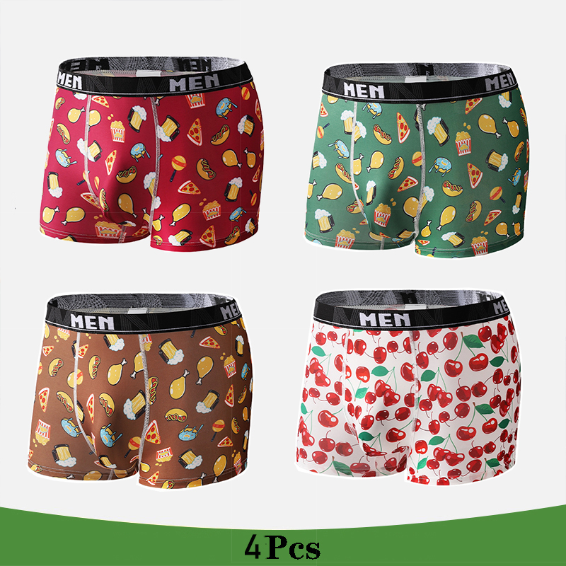 4Pcs/Lot Mens Underwear Boxers - Men'S Fashion Underwear Brands avaliação e preço