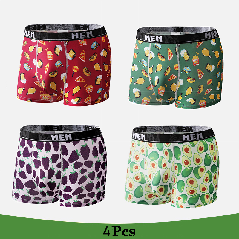 4Pcs/Lot Mens Underwear Boxers - Men'S Fashion Underwear Brands avaliação e preço