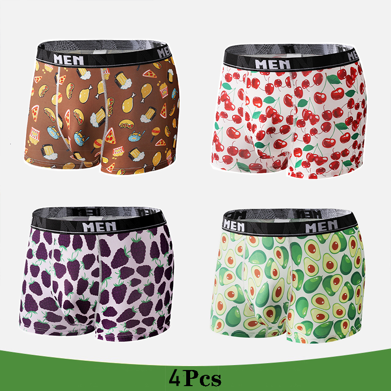 4Pcs/Lot Mens Underwear Boxers - Men'S Fashion Underwear Brands avaliação e preço