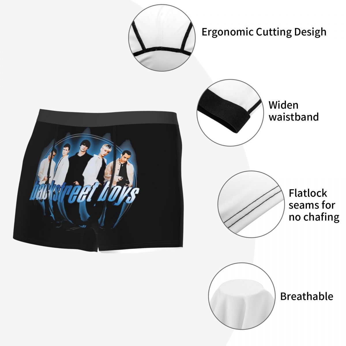 Fashion Backstreets Pop Music  - Men'S Fashion Underwear avaliação e preço