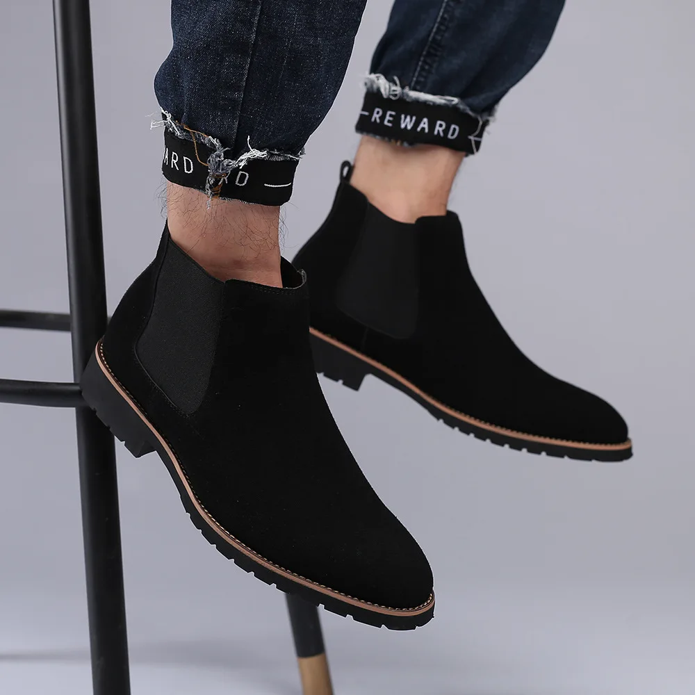 Men Ankle Boots British Style  - Mens Fashion Winter 2025 avaliação e preço