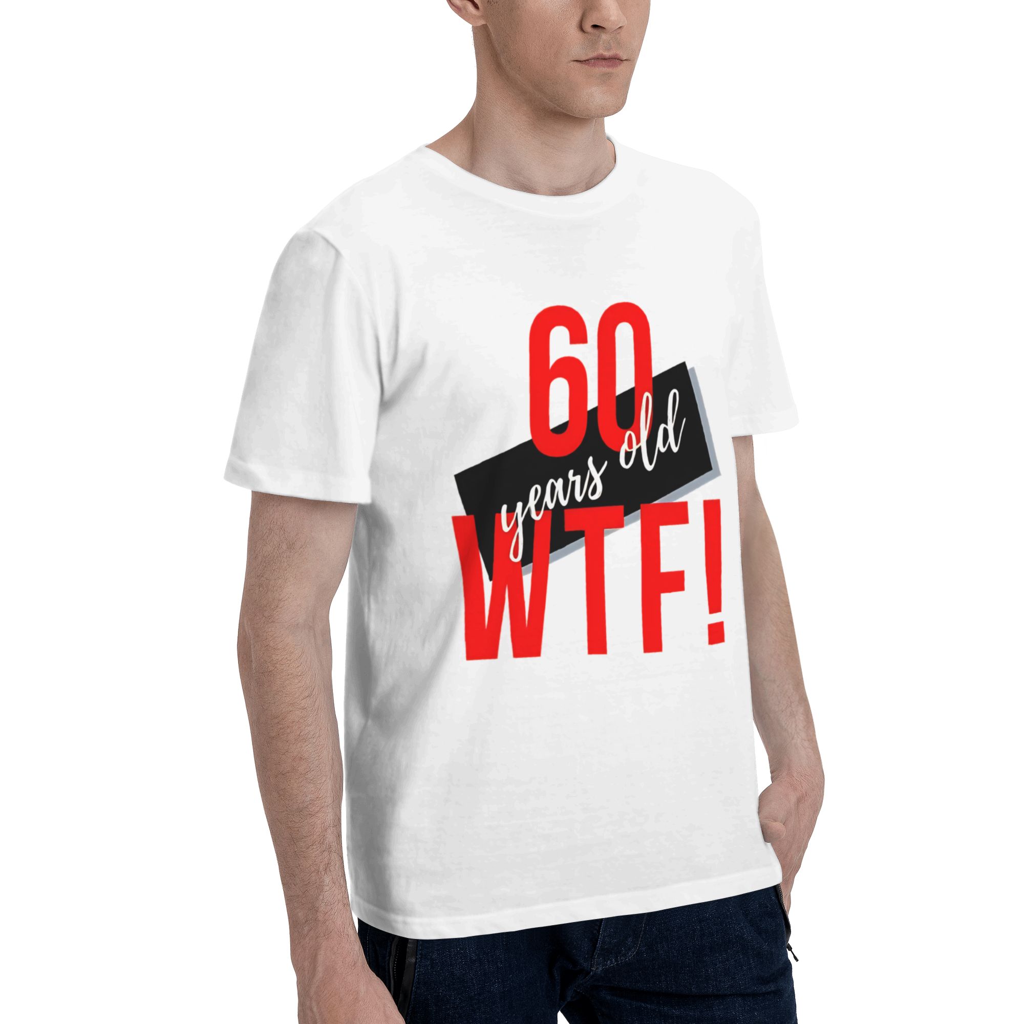 60 Years Old WTF Men's T Shirt - Men'S Fashion For 60 Year Old avaliação e preço