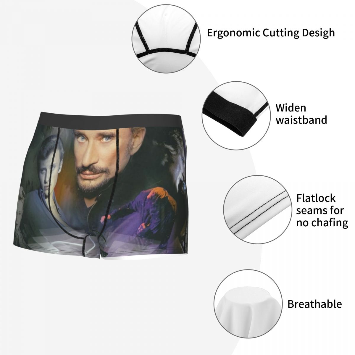 Male Fashion Johnny Hallyday U - Men'S Fashion Underwear avaliação e preço
