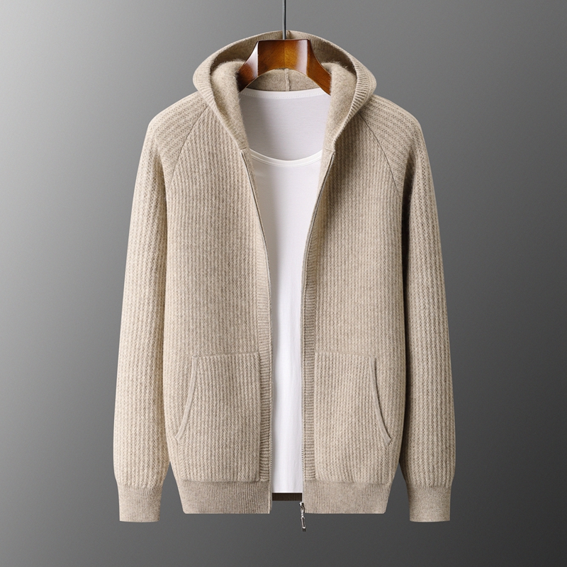 New Men's Thick Zipper Hoodie  - Men'S Fashion Zip Sweater avaliação e preço