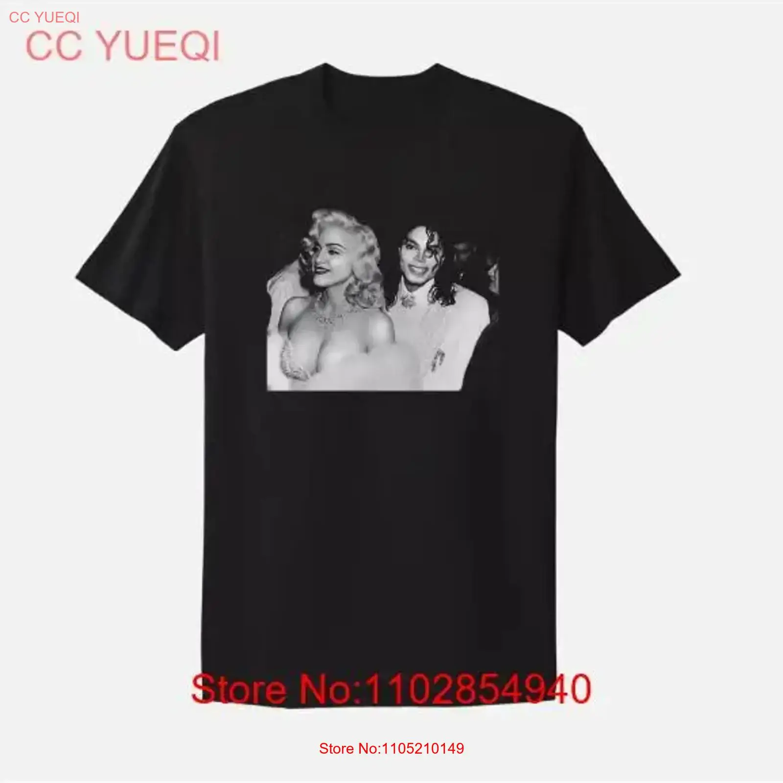 Madonna and Michael Jackson T  - Poster Men Fashion avaliação e preço