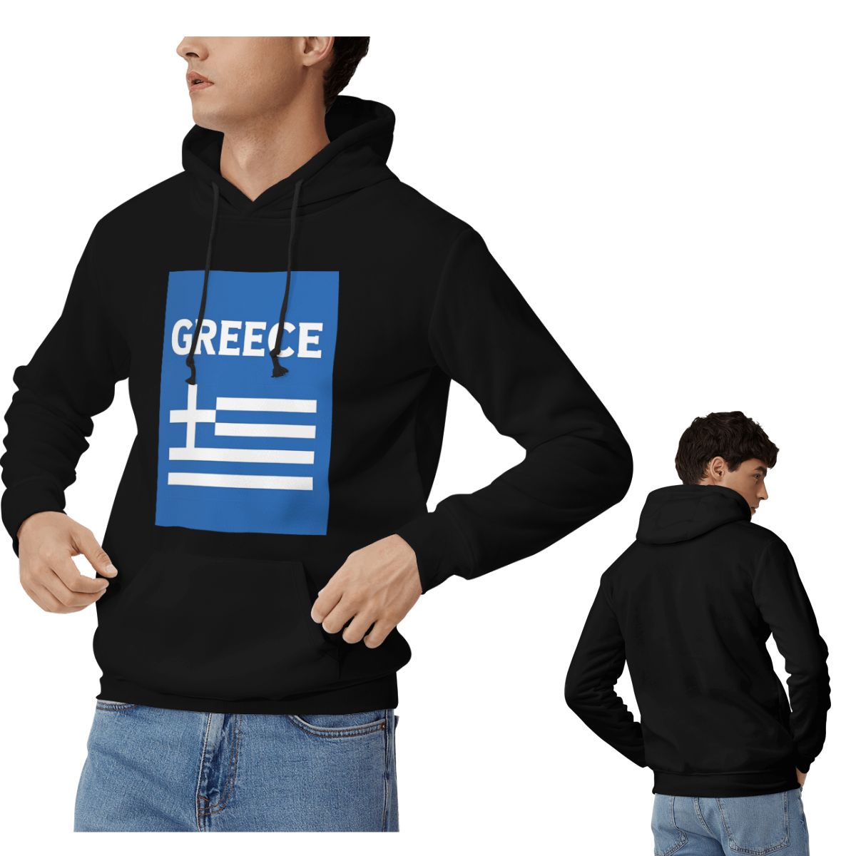 Greece Greek Flag Hoodies Men  - Men'S Fashion Greece avaliação e preço