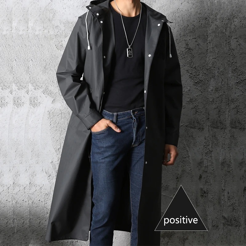 New Black Fashion Adult Waterp - Mens Fashion Poncho avaliação e preço