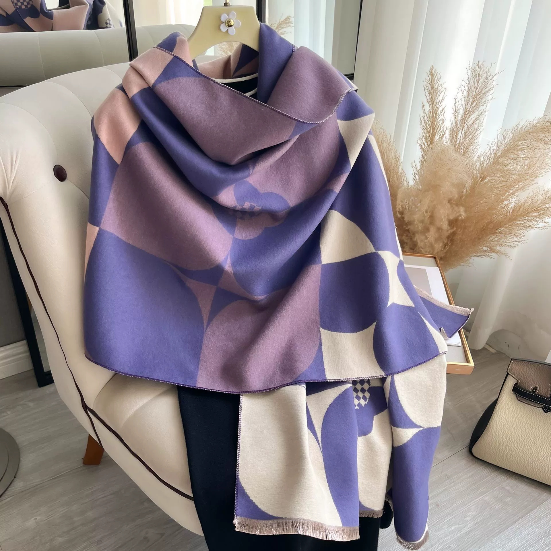 New Women Men Thick Warm Scarv - Mens Fashion Poncho avaliação e preço