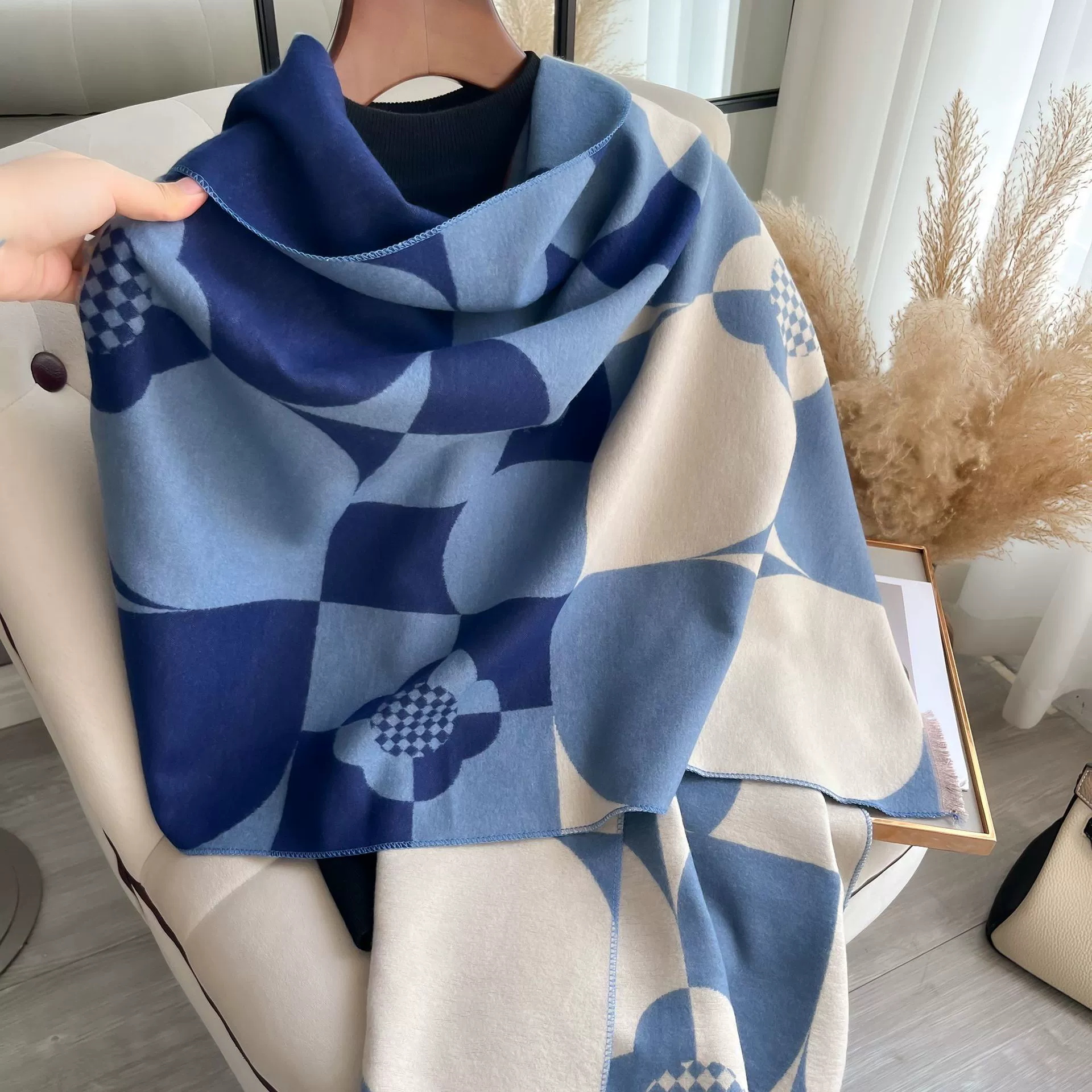 New Women Men Thick Warm Scarv - Mens Fashion Poncho avaliação e preço
