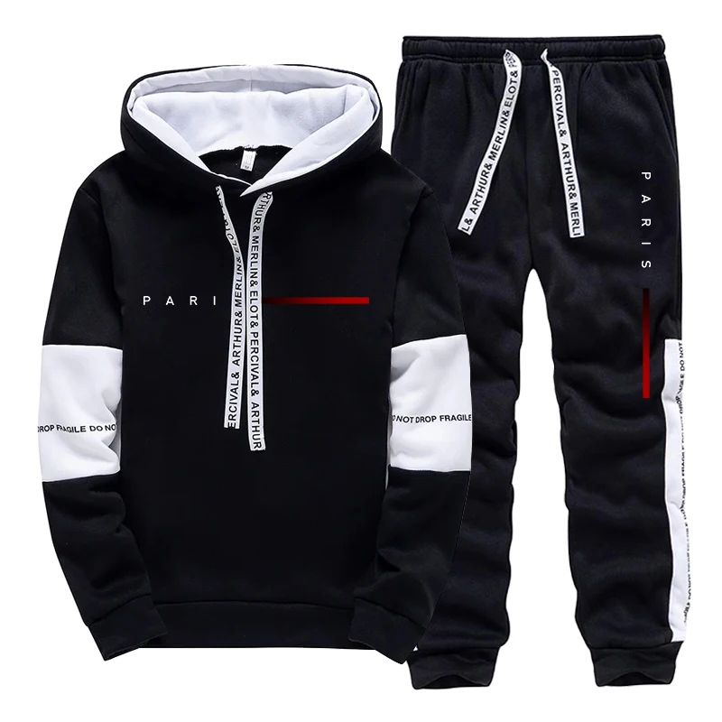 Men's Set Paris Fashion Hoodie - Mens Fashion Streetwear avaliação e preço