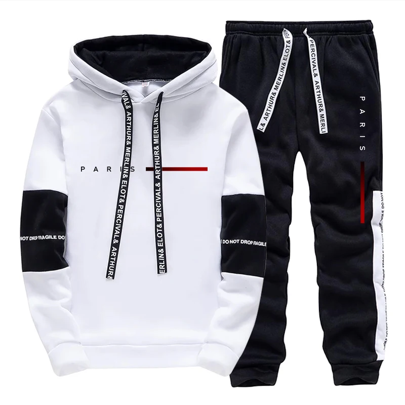 Men's Set Paris Fashion Hoodie - Mens Fashion Streetwear avaliação e preço
