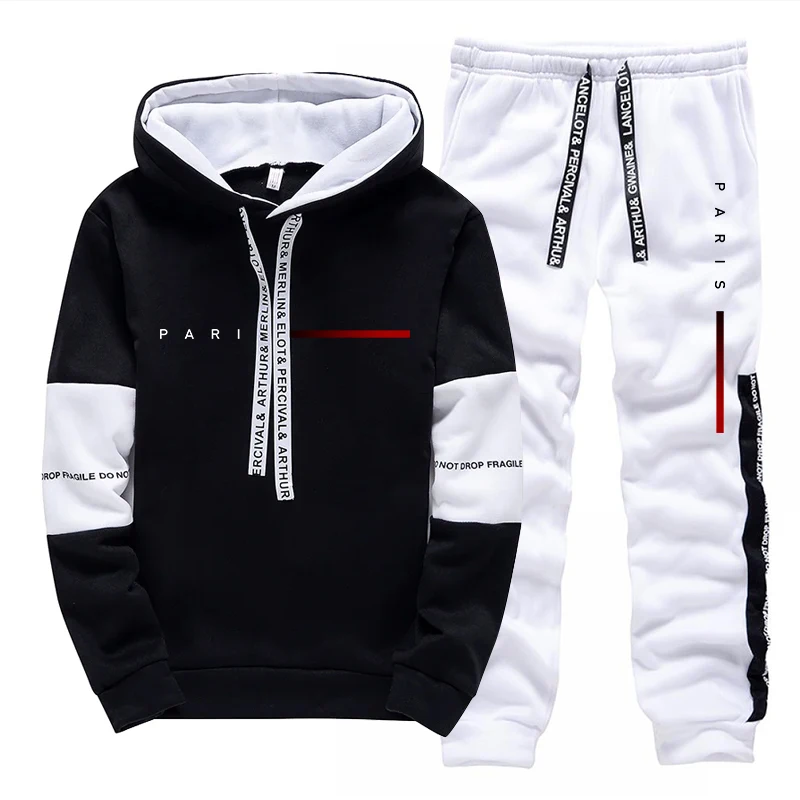 Men's Set Paris Fashion Hoodie - Mens Fashion Streetwear avaliação e preço