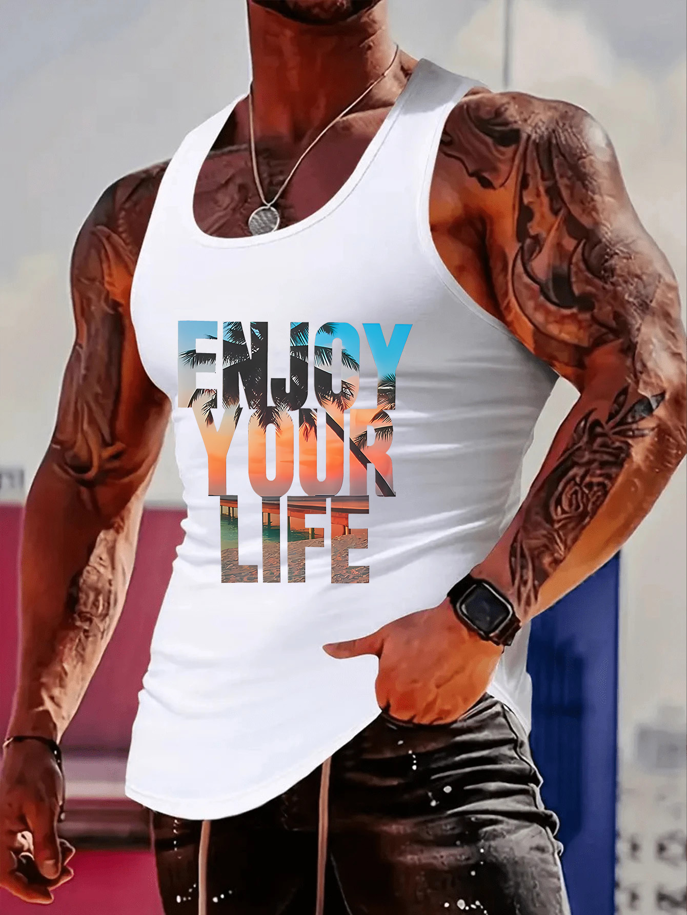 Fashionable trend muscular man - Mens Fashion Trend avaliação e preço