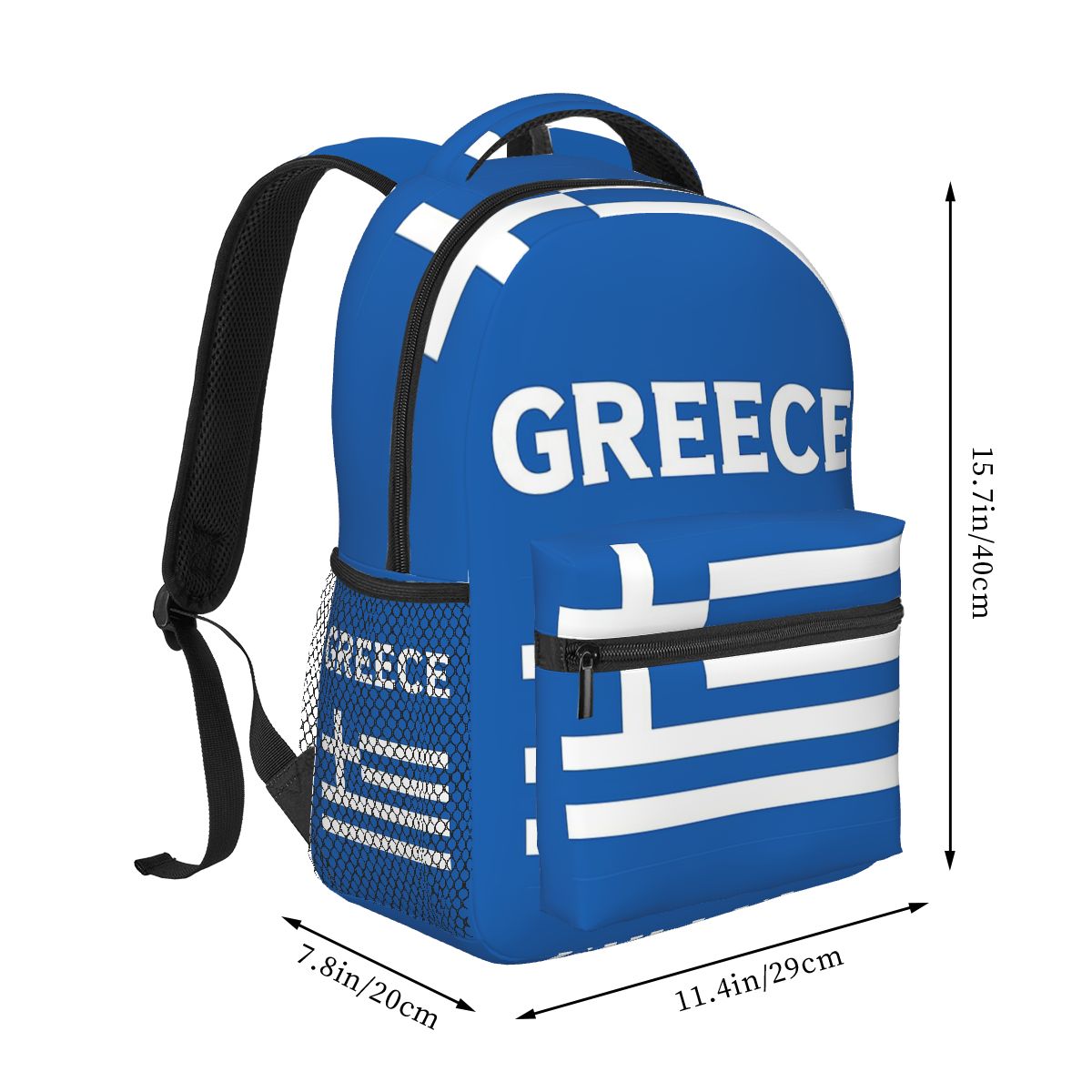 Greece Greek Flag Student Back - Men'S Fashion Greece avaliação e preço