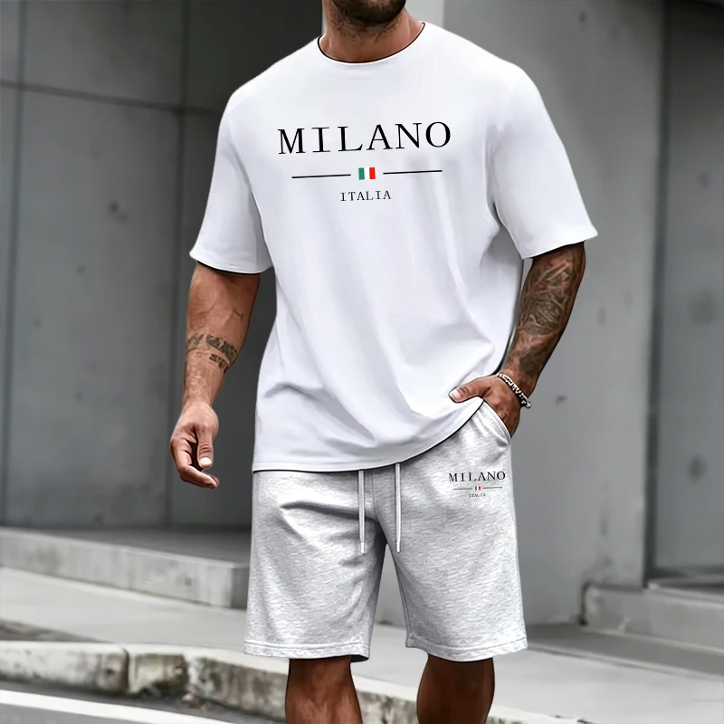 Men's Tracksuit Short Sleeve T - Mens Fashion Trend avaliação e preço