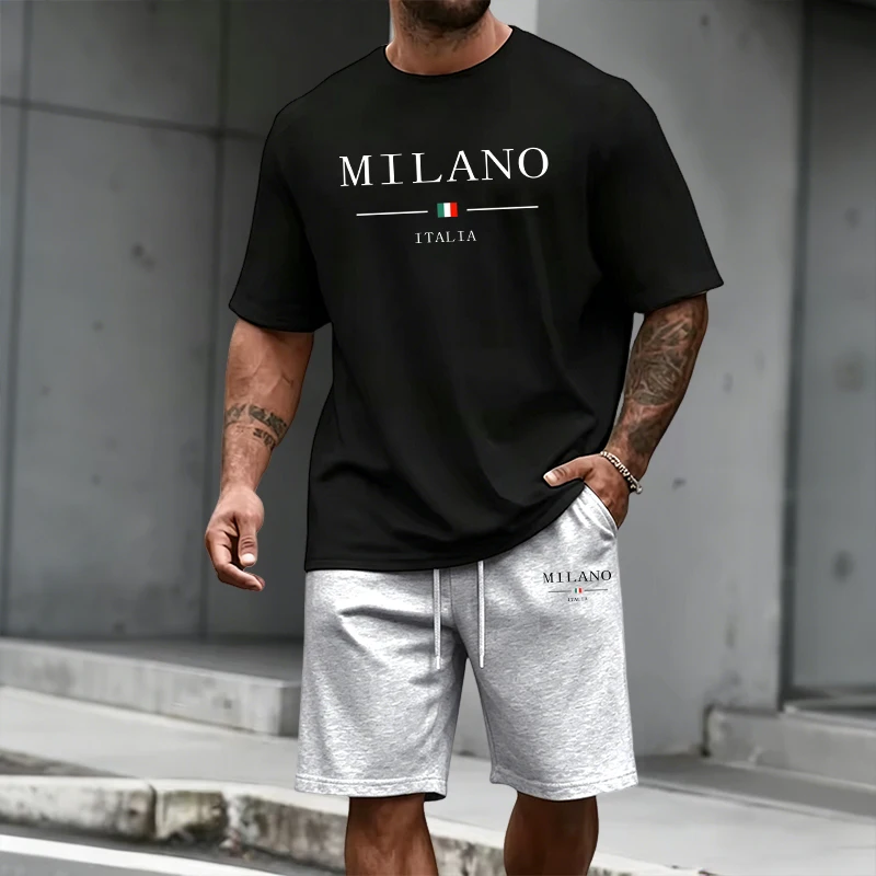Men's Tracksuit Short Sleeve T - Mens Fashion Trend avaliação e preço
